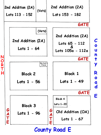 Earl Cemetery Map